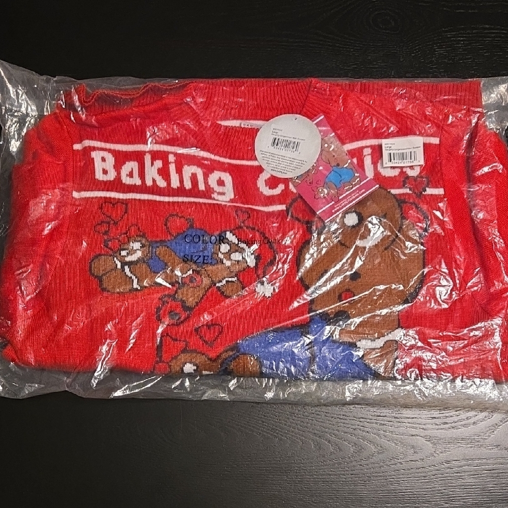 Ugly Christmas Sweater - Adult Themed - Naughty Baking Gingerbread Man Sweater